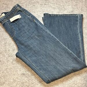 Pilcro Wide Flare Leg Jeans - XXS Small - Denim Medium Color - NWT's